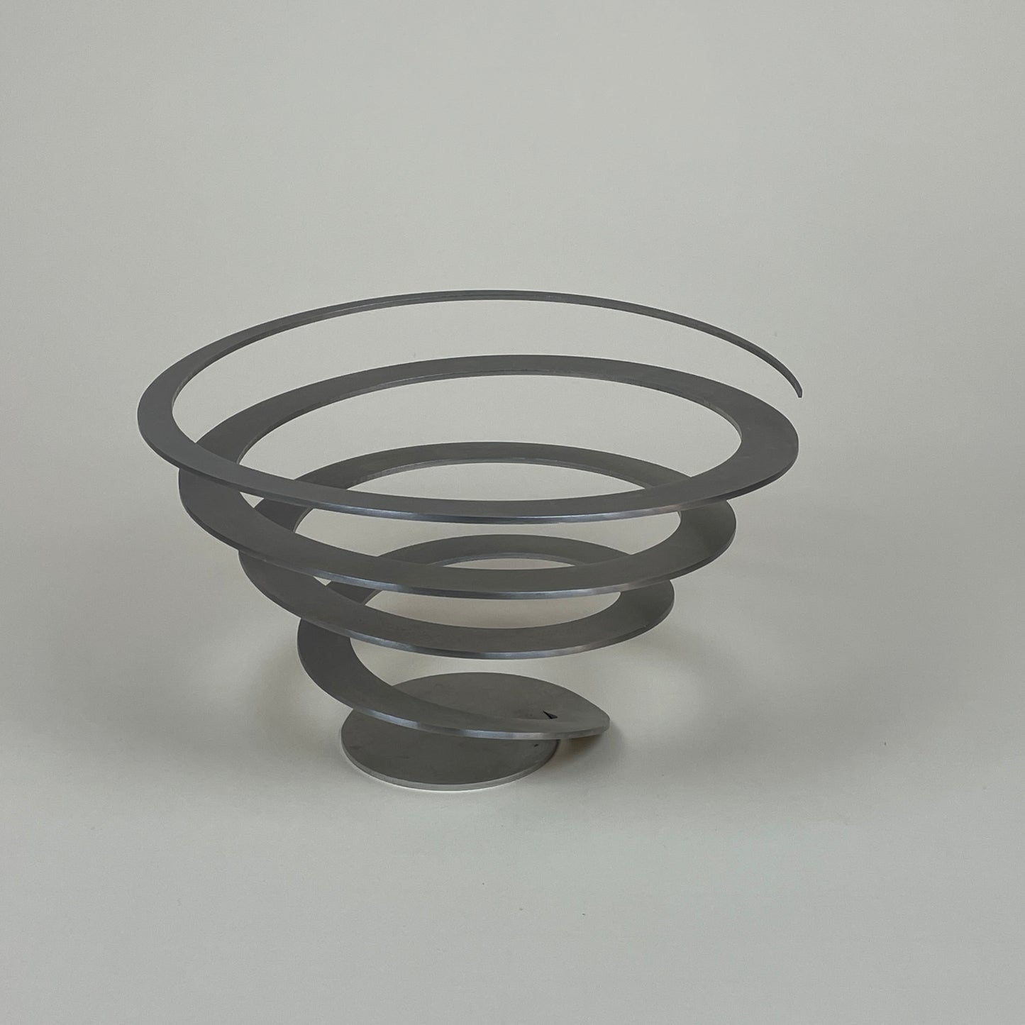 Vintage metal spiral bowl