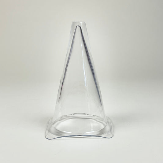 "Caution mini", glass cone by Isa Andersson